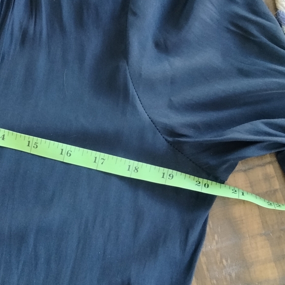 Calypso St. Barth Chic Oversized Dark Blue Button Up Tunic Sz S - Picture 7 of 8